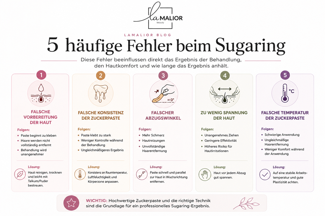 5 häufige Fehler beim Sugaring und wie man sie vermeidet