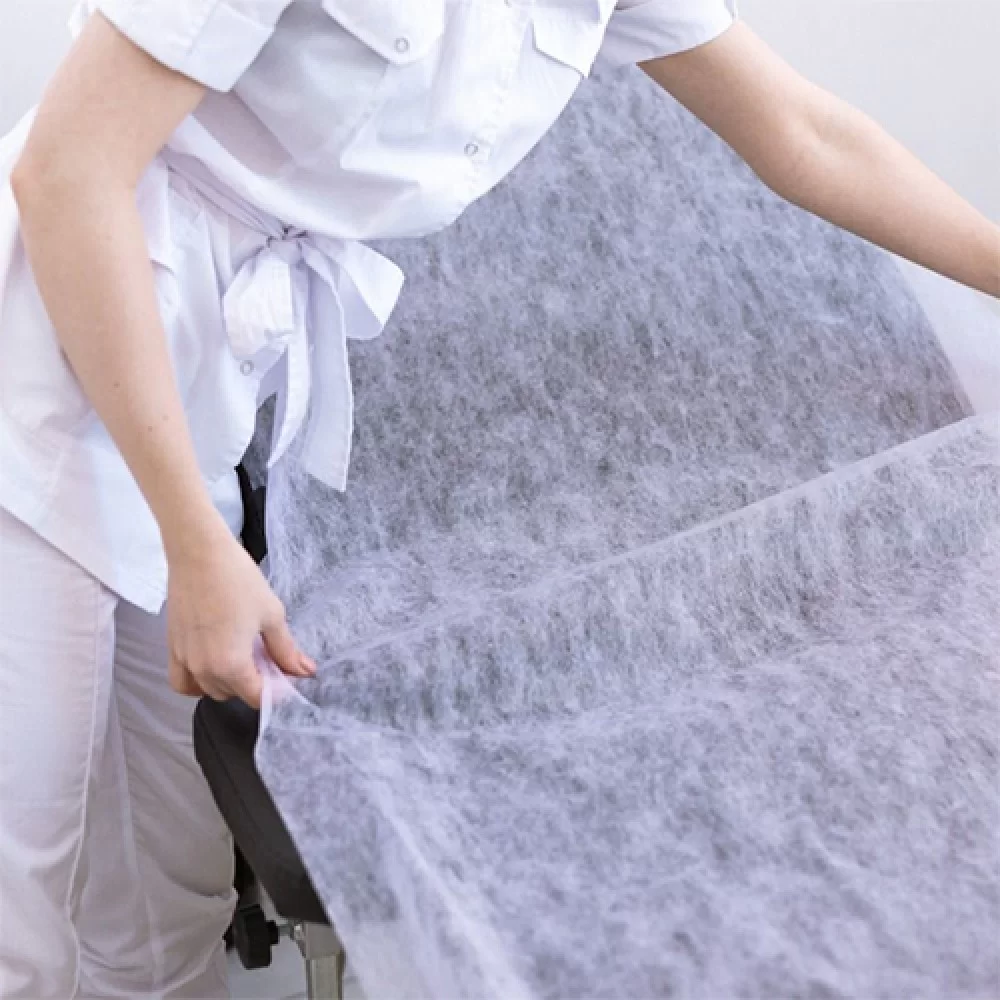 Disposable Bed Sheet Premium 0.8 × 2 m Roll 100 m – SMS Non-Woven White with Perforation 50 Sheets