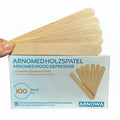 Disposable Wooden Spatulas for Waxing & Sugaring – Non-Sterile, 100 Pieces