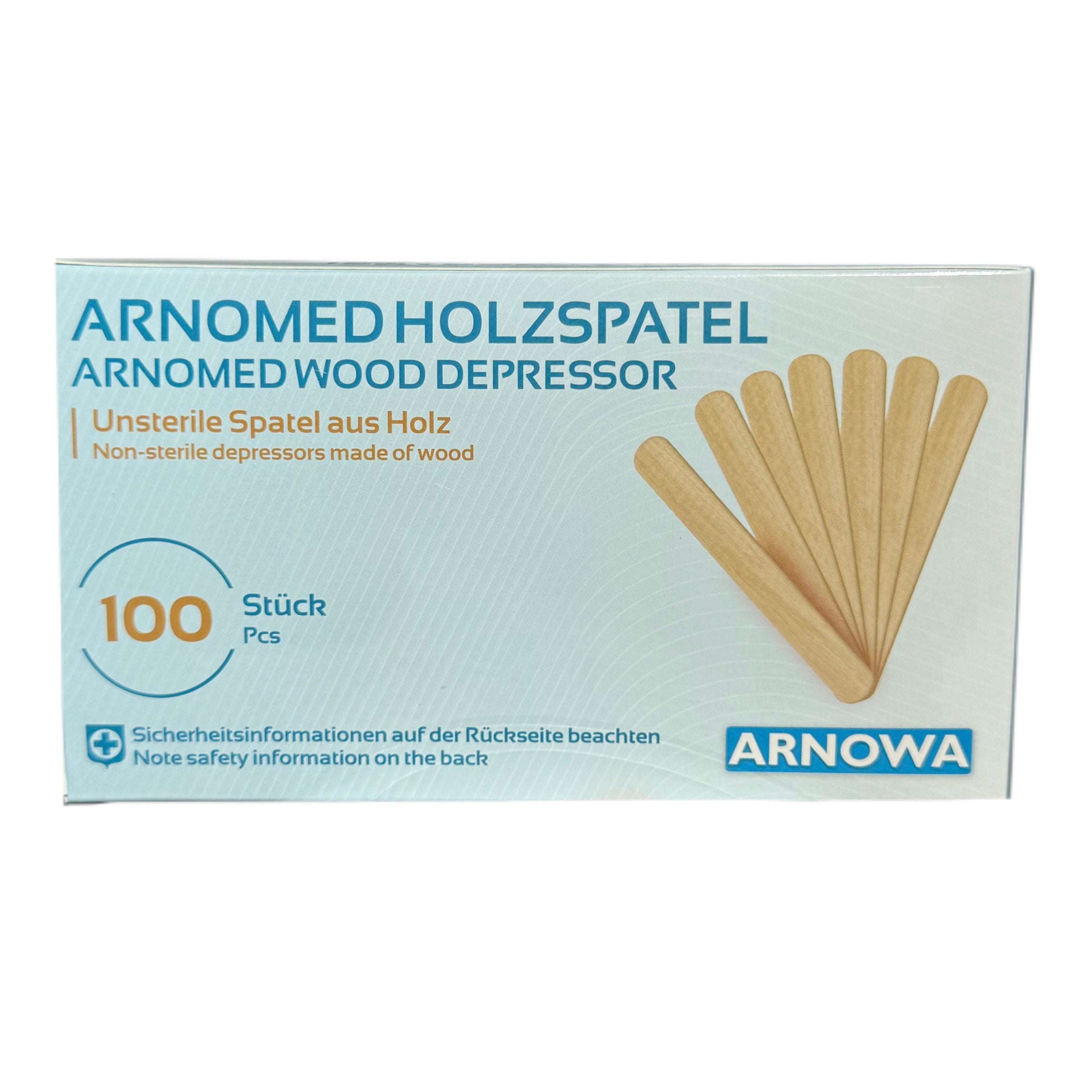 Disposable Wooden Spatulas for Waxing & Sugaring – Non-Sterile, 100 Pieces