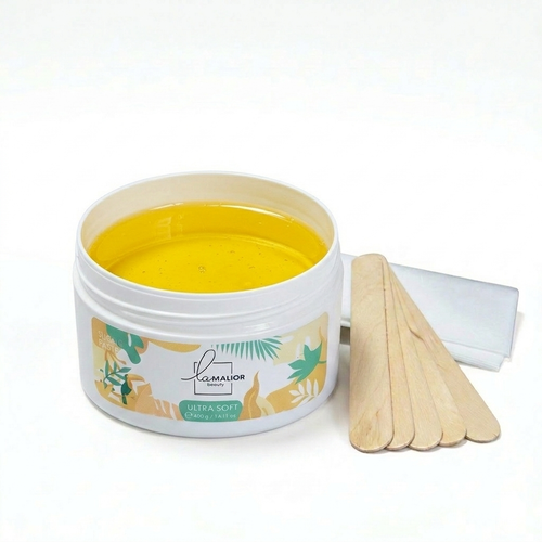Sugaring Starterset Ultra Soft – 400 g Zuckerpaste mit Vliesstreifen & Spateln