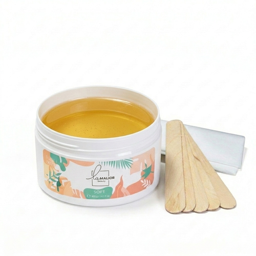 Sugaring Starterset Soft – 400 g Zuckerpaste mit Vliesstreifen & Spateln