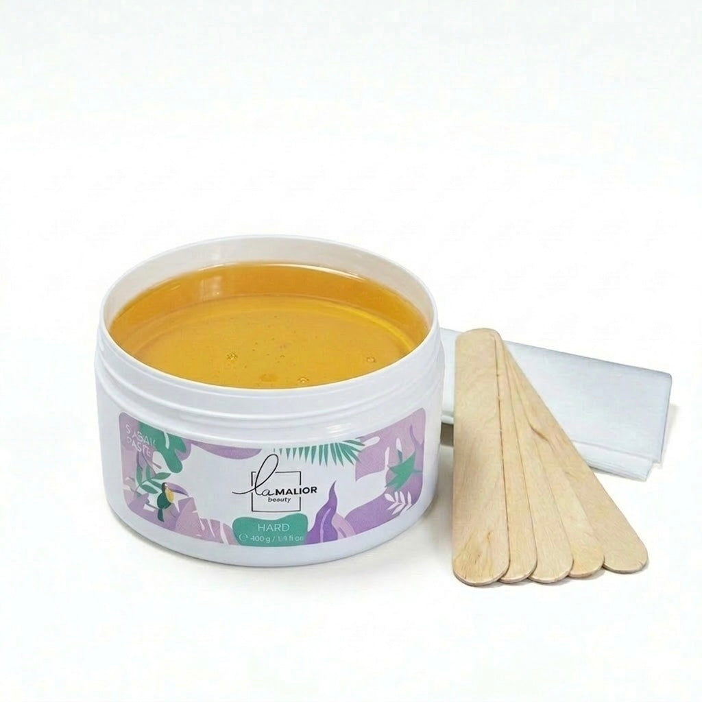 Sugaring Set 400g Hard Zuckerpaste – für Anfänger & Zuhause, säurefrei – LaMalior