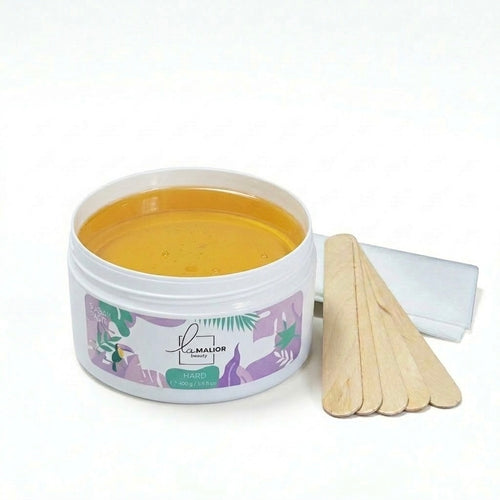 Sugaring Starterset Hard – 400 g Zuckerpaste mit Vliesstreifen & Spateln