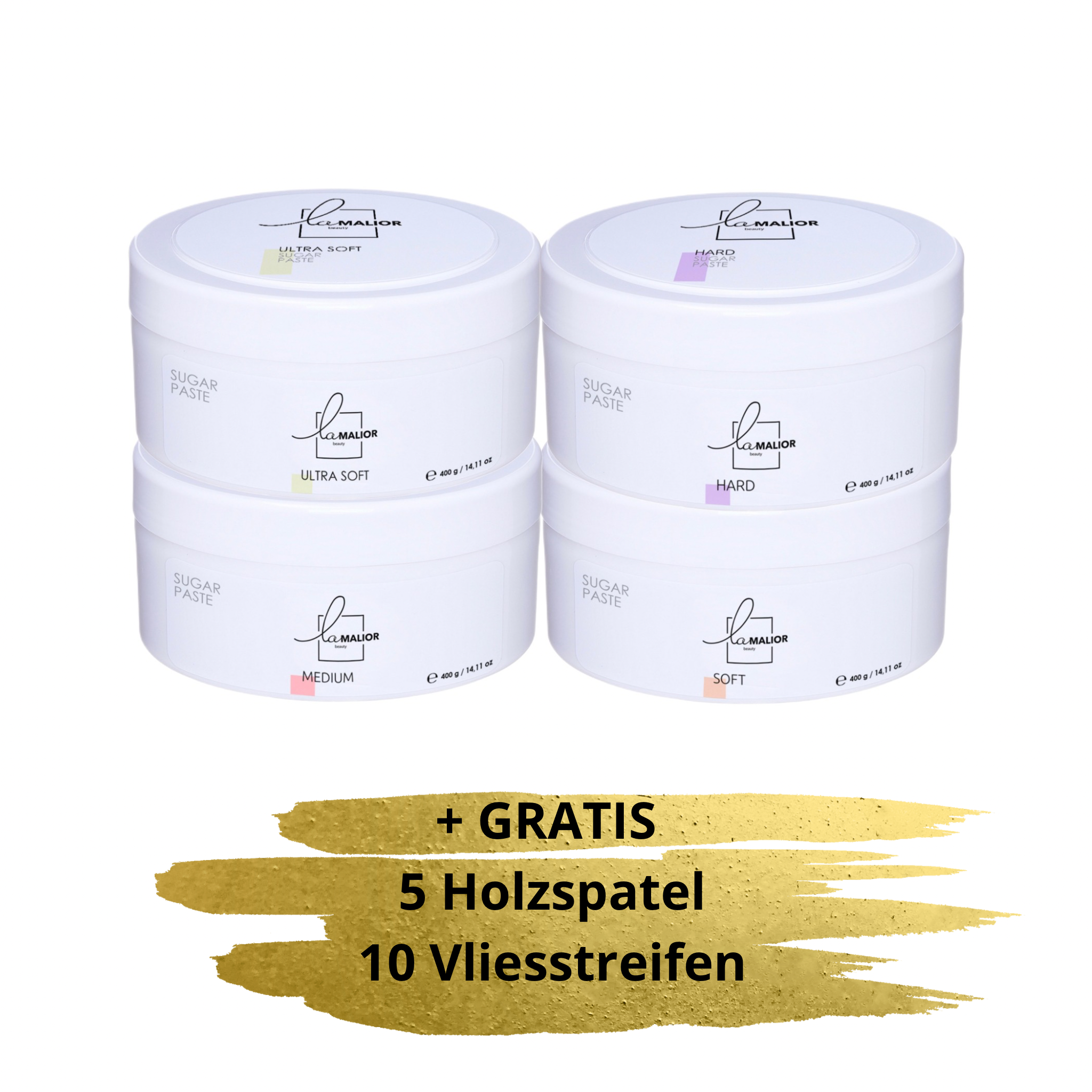 LaMalior Profi-Set mit vier Zuckerpasten und Zubehör